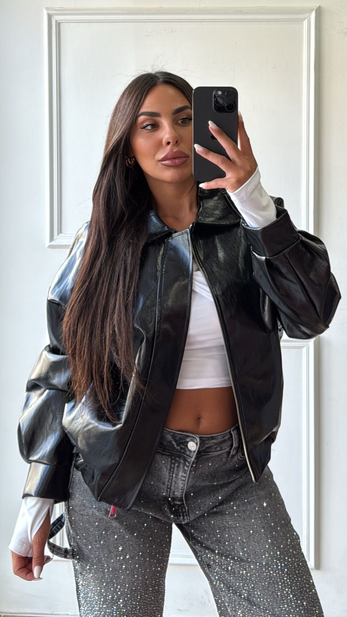 NOVATA | SARYNA | Bomber cuir