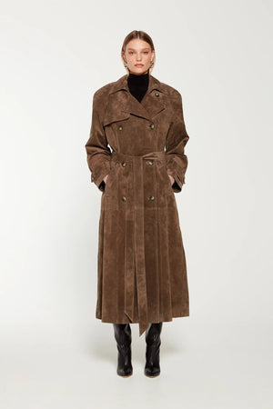 NOVATA | HAVEN | Trench-coat suède