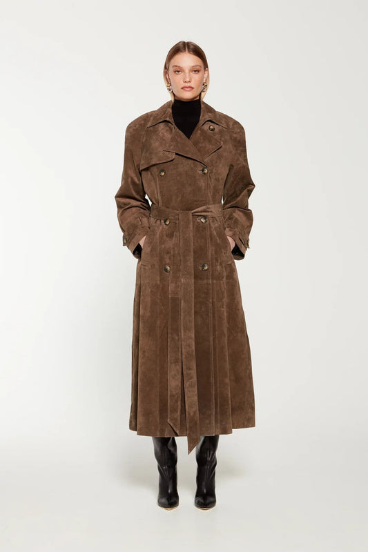 NOVATA | HAVEN | Trench-coat suède